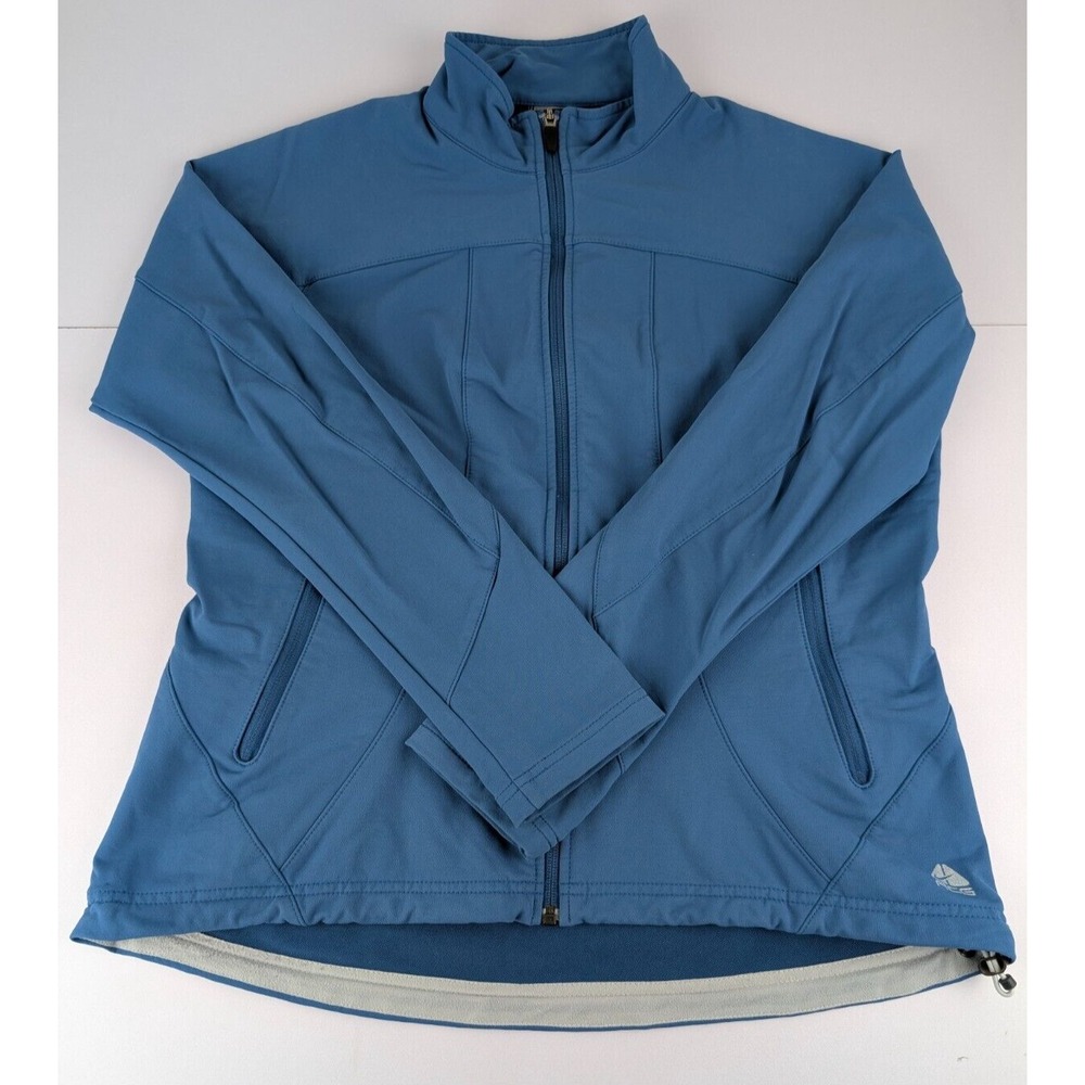 Nike ACG Soft Shell Jacket‎ Women's XL Blue Full Zip Front & Pockets Running